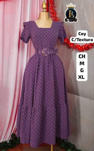 VESTIDO COLOR MORADO
