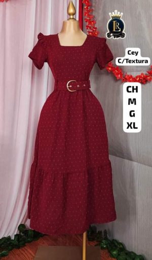 VESTIDO COLOR ROJO