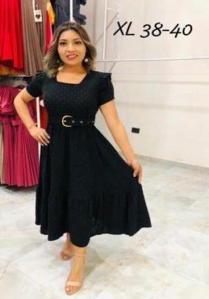 VESTIDO COLOR NEGRO