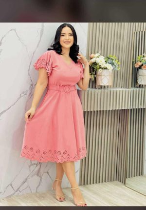 VESTIDO COLOR ROSA