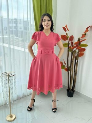 VESTIDO COLOR ROSA