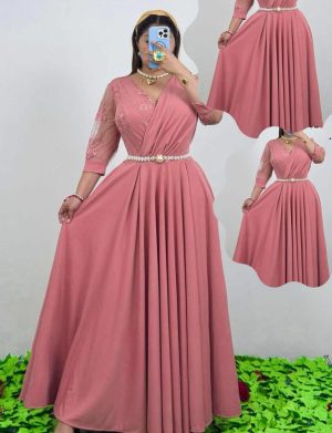 VESTIDO COLOR ROSA