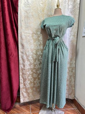 Vestido Largo de Verano de Lunares