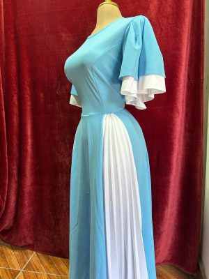 Vestido Largo de Verano de Dos Tonos