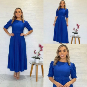 Vestido Agnees Azul rey