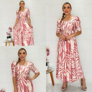 Vestido maxi - Diana estampado
